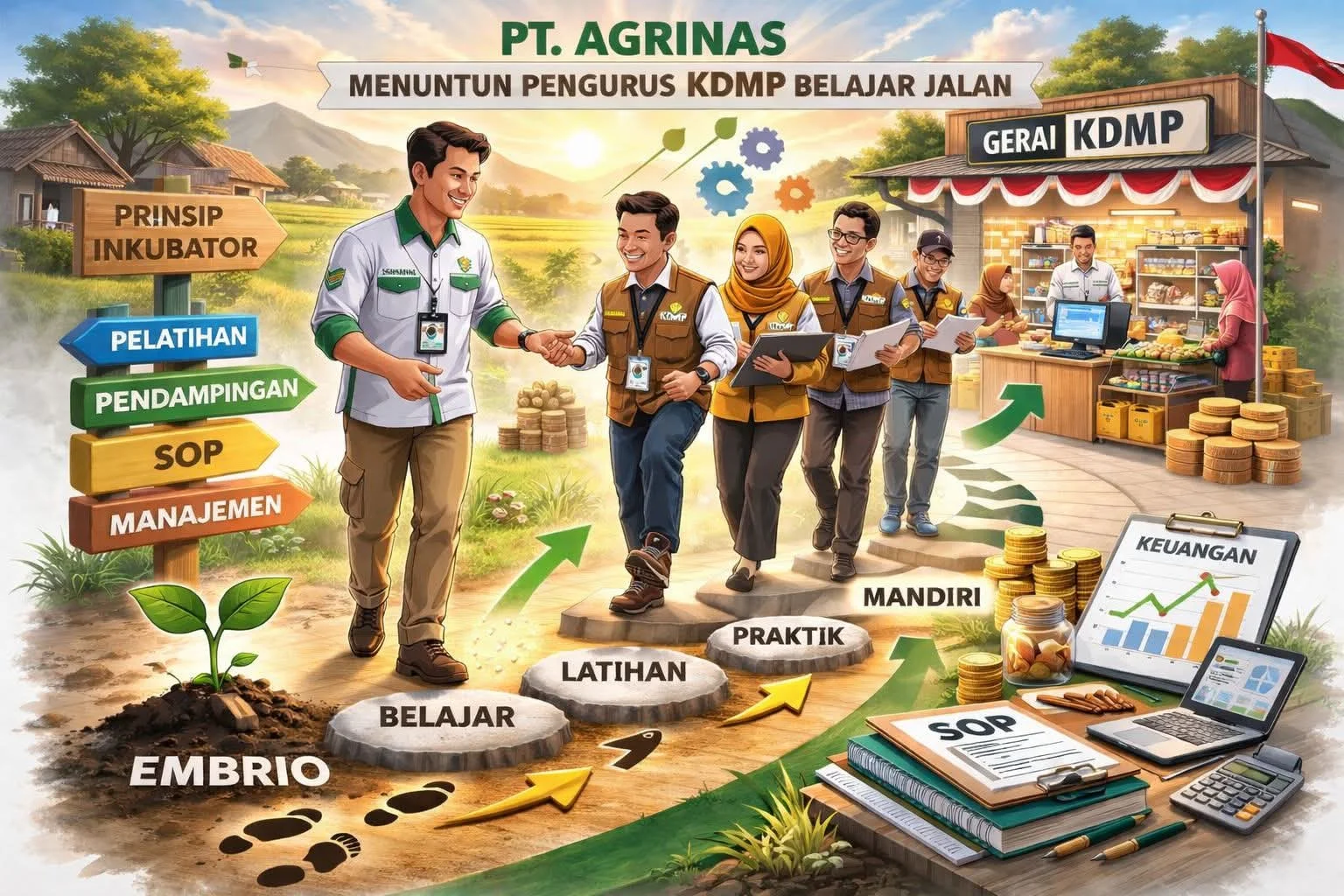 Inovasi Ekonomi Desa: Gerai KDMP dan UMKM Suren Purworejo Bersinergi