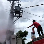 Kebakaran Melanda: Empat Kios Dekat Trafo Listrik di Gayamsari Terbakar