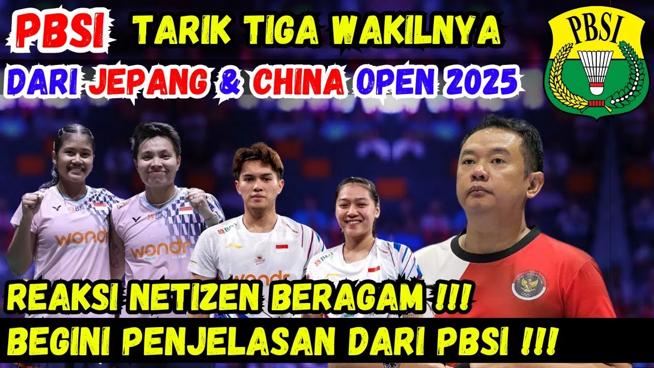 PBSI Tarik Mundur Tiga Wakil dari China Masters 2026 Demi Asian Games