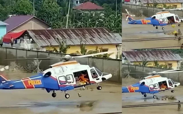 Misi Udara Mencekam! Helikopter Terbang Rendah Salurkan Bantuan Utama ke Pelabuhan Gyirong Tiongkok [titlebase]