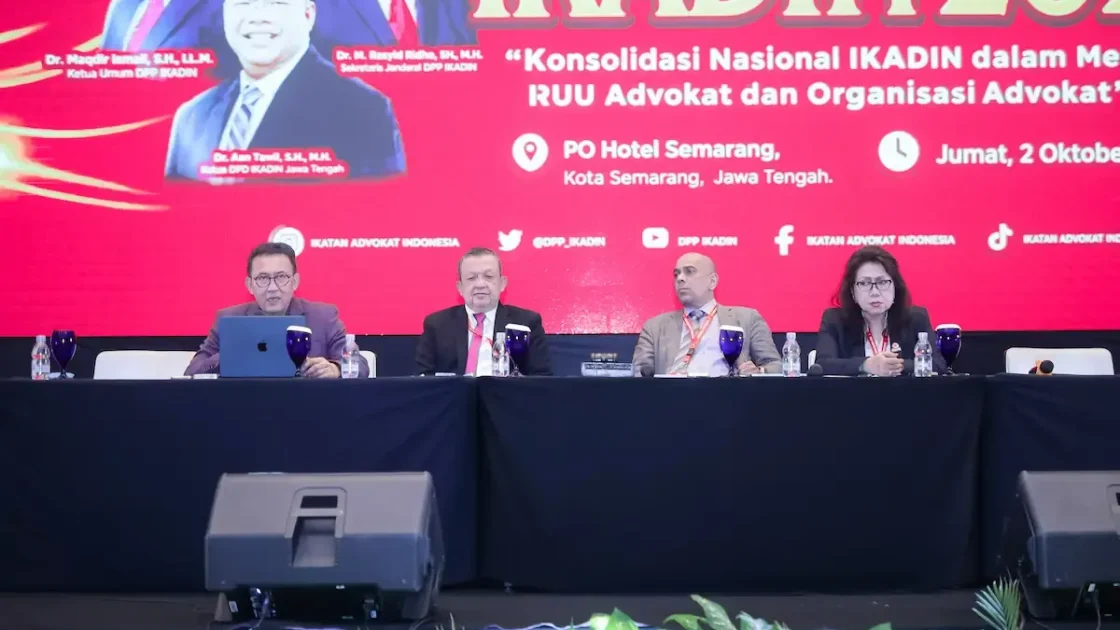 Rakernas IKADIN 2026 Dorong Standardisasi Profesi Melalui RUU Advokat, Usung Konsep Multibar dengan Single Dewan Standar