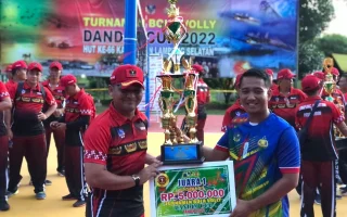 Turnamen Voli Dandim Cup 1 Selesai Kodim 0708 Juara, Piala dan Rp20 Juta Dibawa Pulang